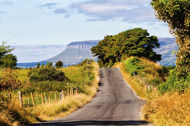 Pastures, hills and meadows in the picturesque Sligo area