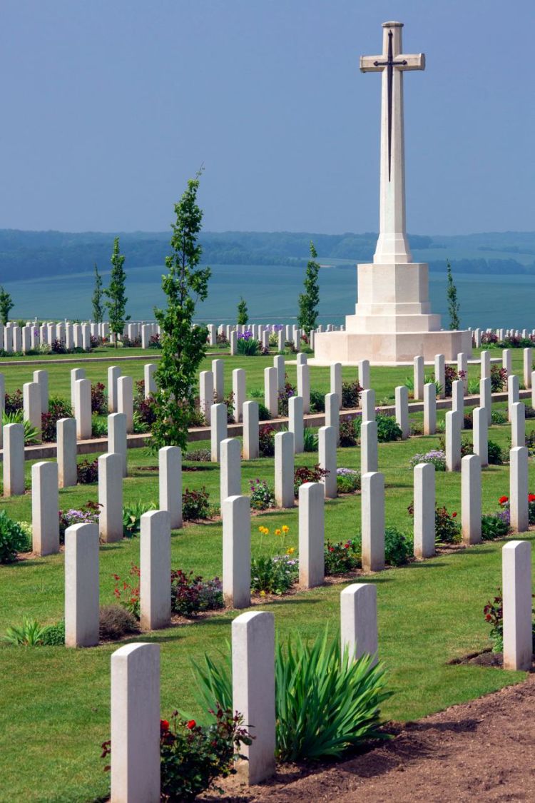 The Australian Cemetery in the Vallee de la Somme