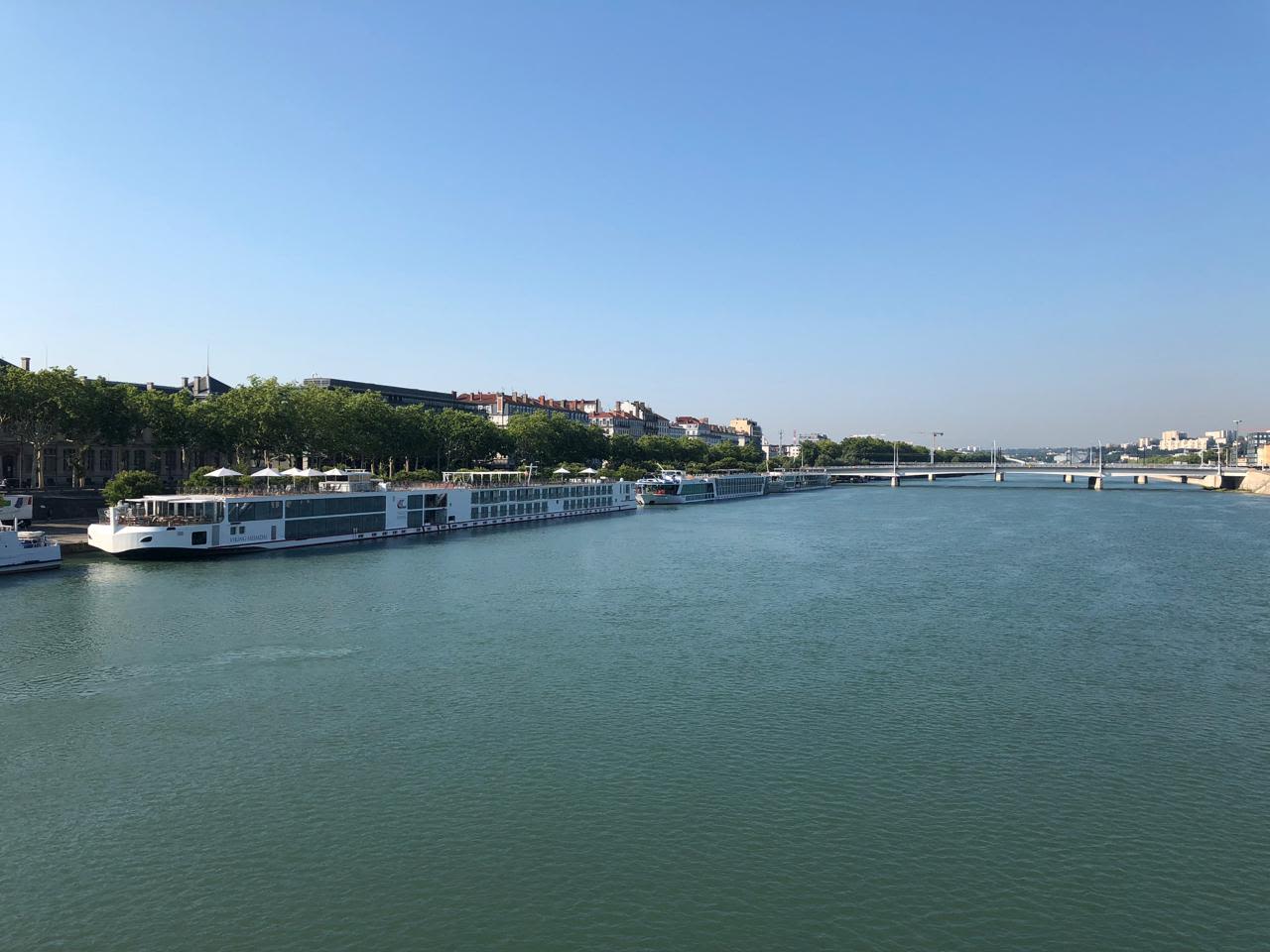 Viking Heimdal moored in Lyon